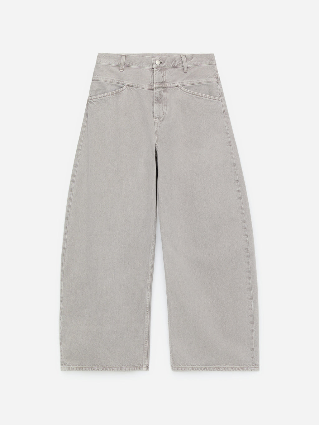 Barrel-Leg Jeans - Grey