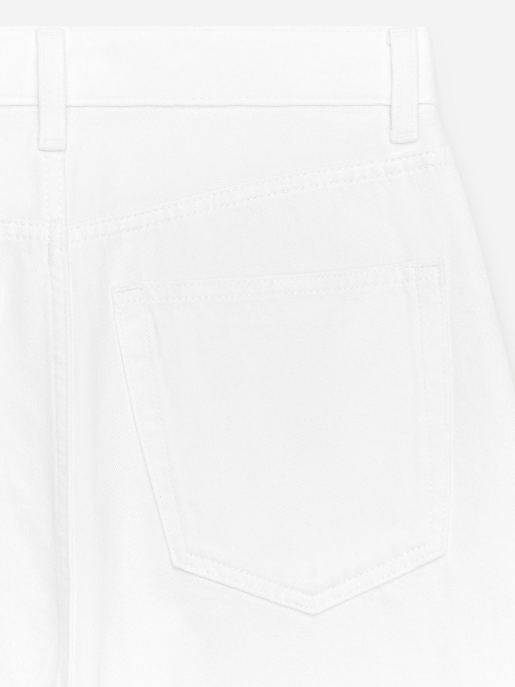 Oversized Wide Jeans - White - Image 2
