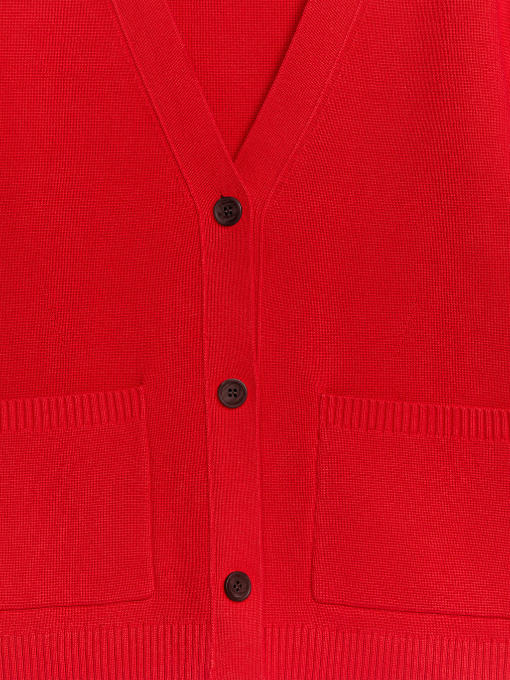 Cotton Cardigan - Red - Image 6