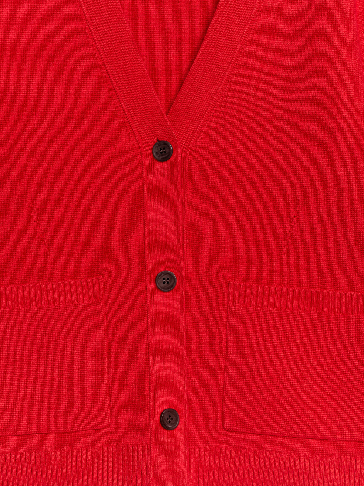 Cotton Cardigan - Red - Image 6