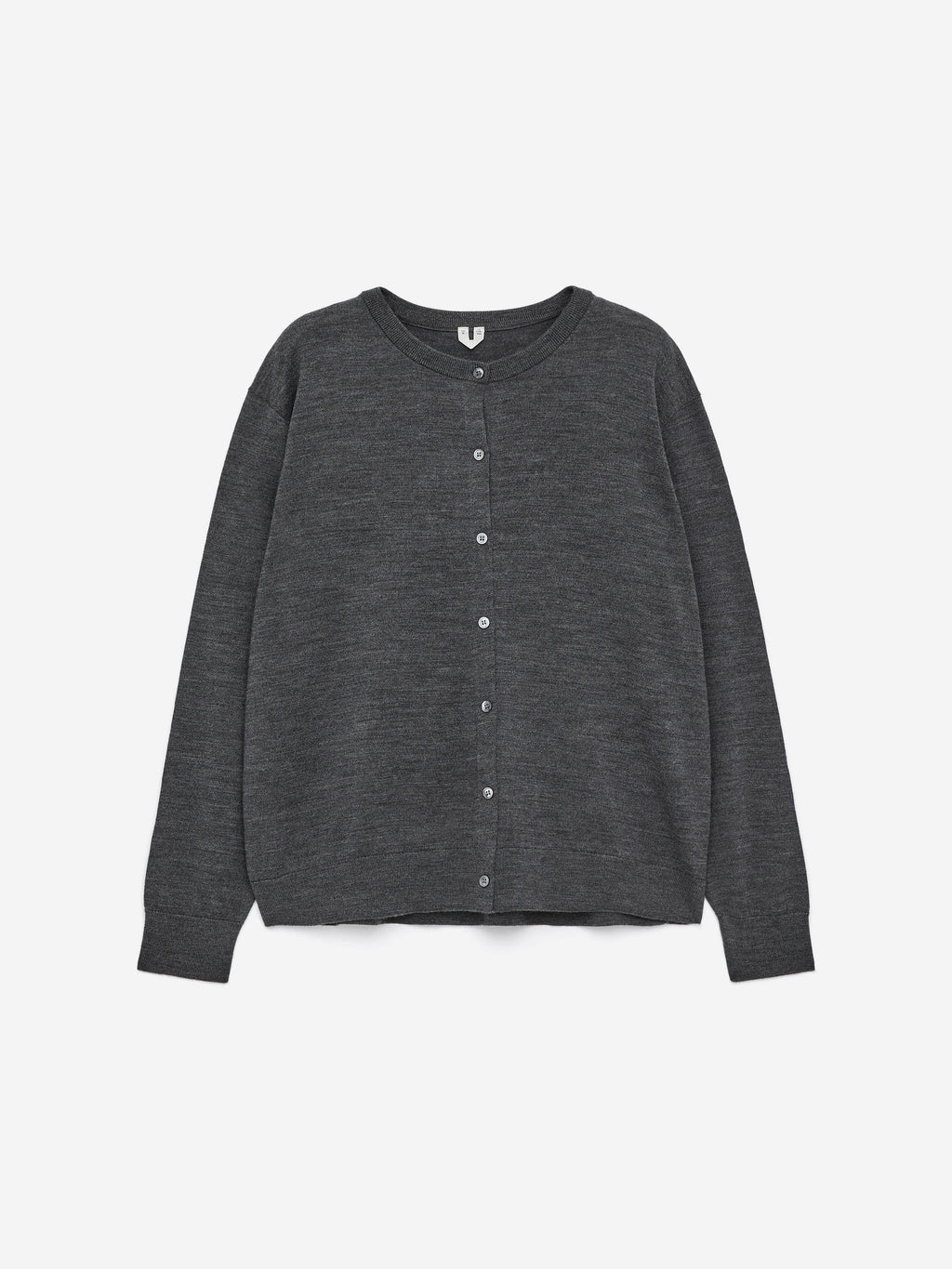 Merino Wool Cardigan - Grey - Image 5