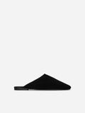 Suede Travel Slippers - Black