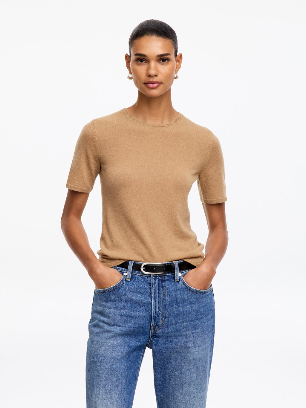 Pure Cashmere Top - Beige