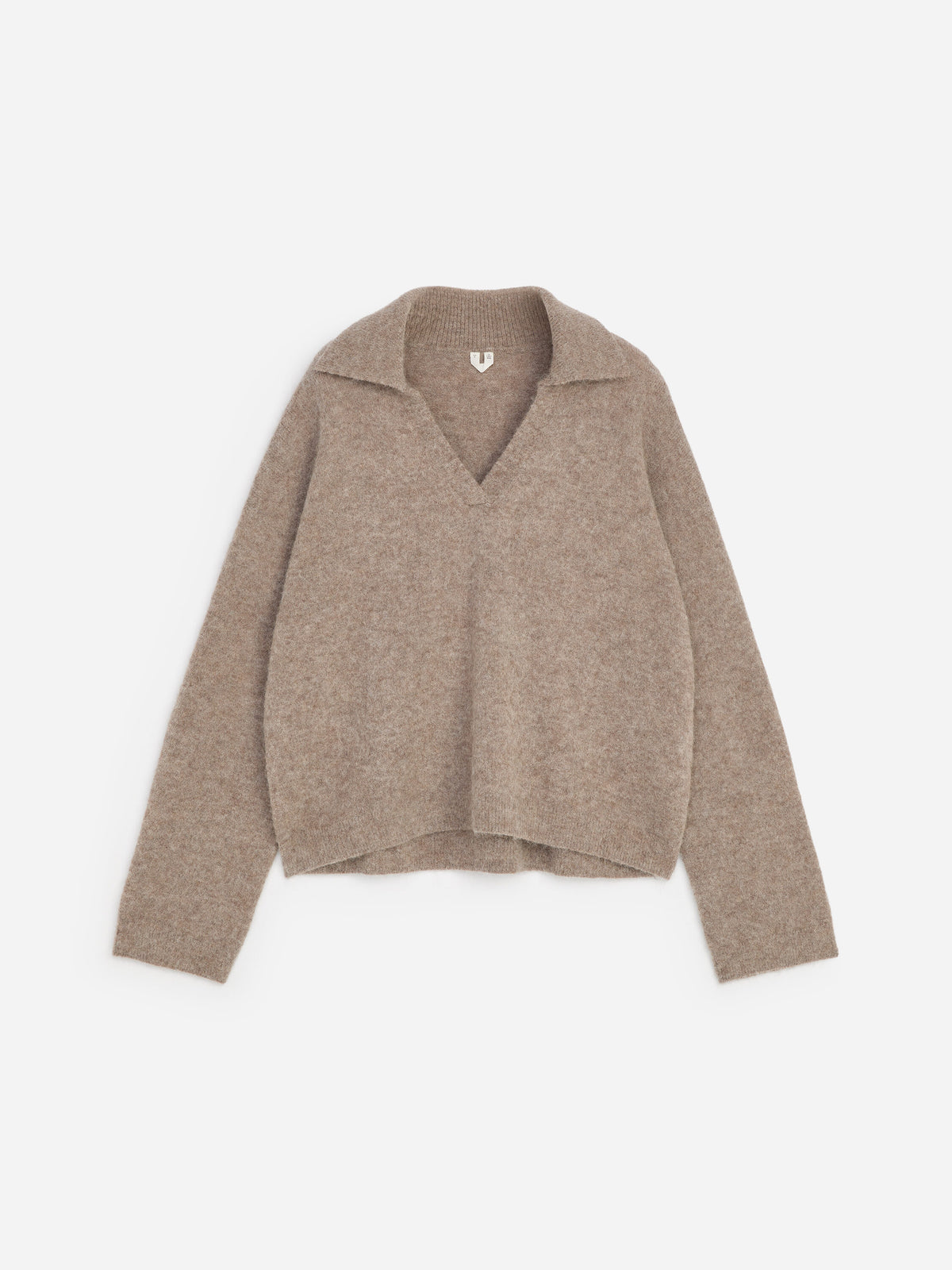 Alpaca-Wool Blend Jumper - Beige - Image 5