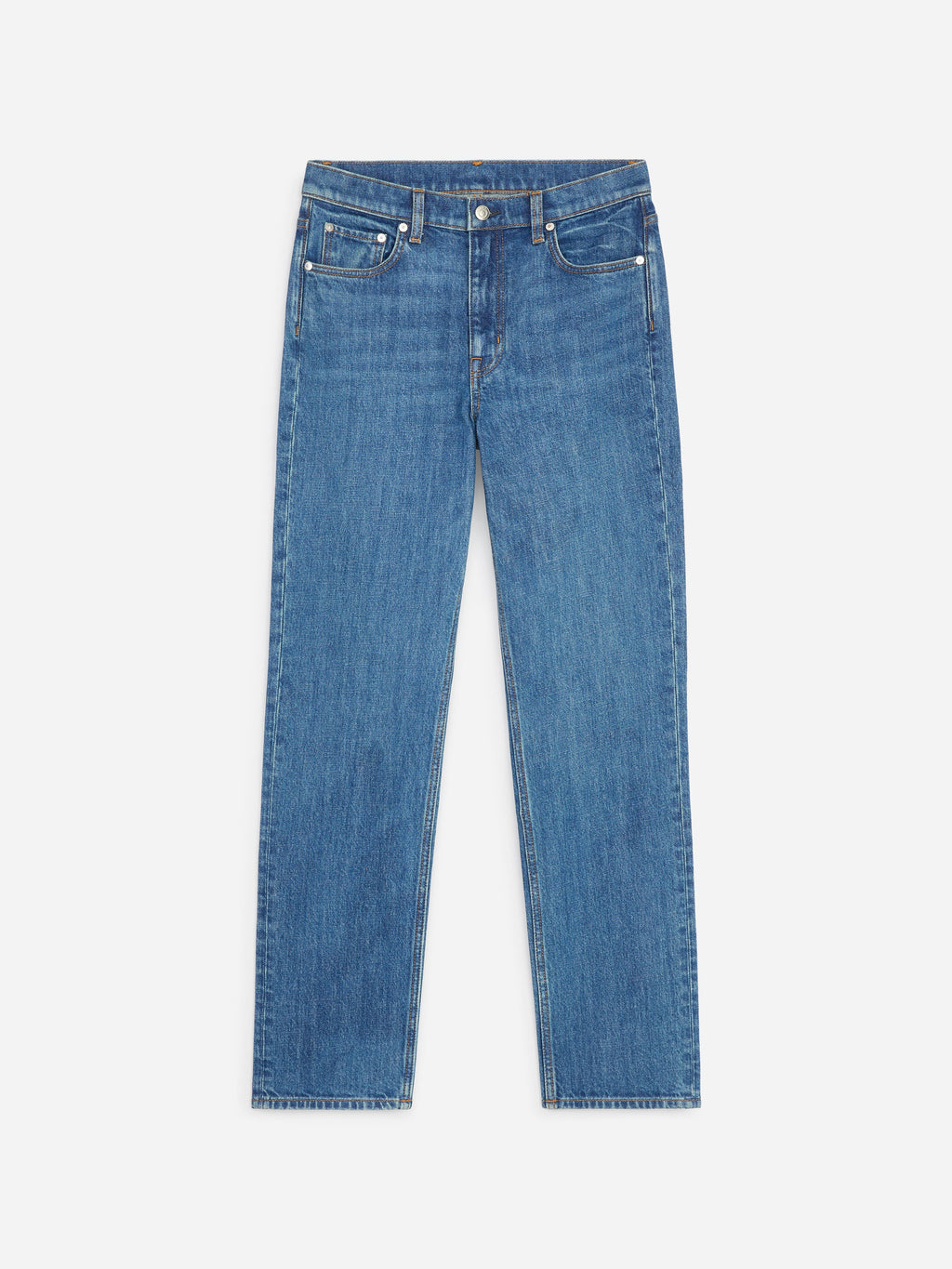 Long Slim Jeans - Blue - Image 6