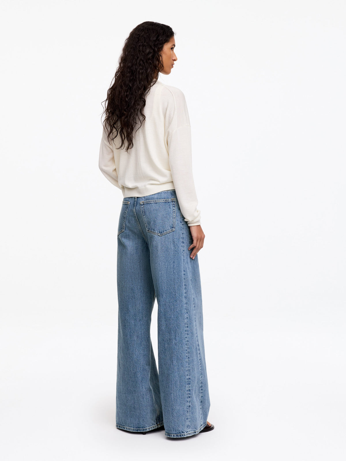 Wide jeans - Blue - Image 2