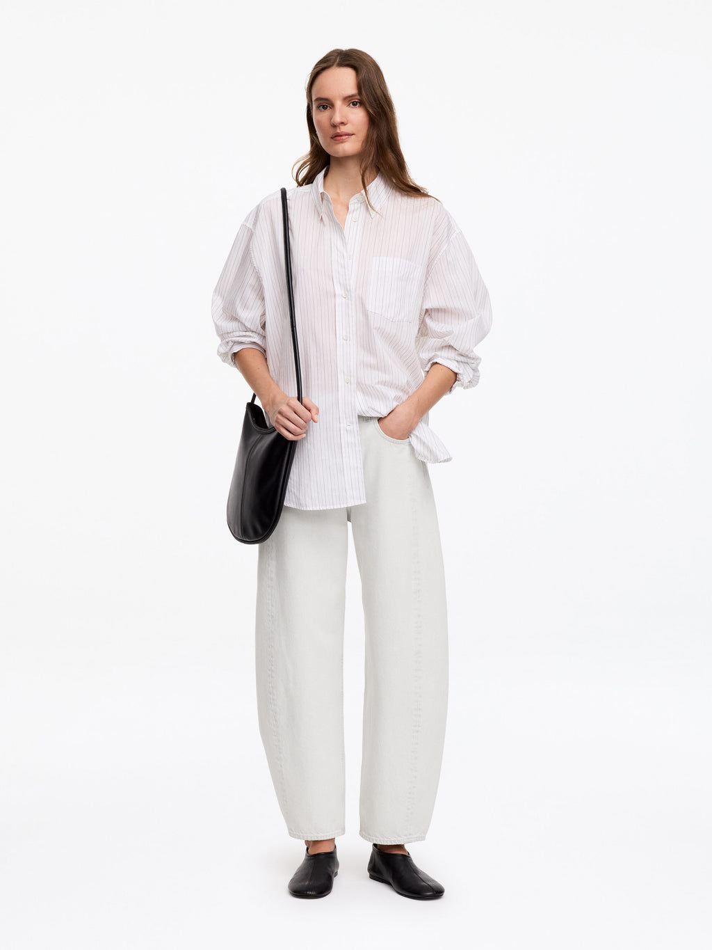 Barrel Jeans - White