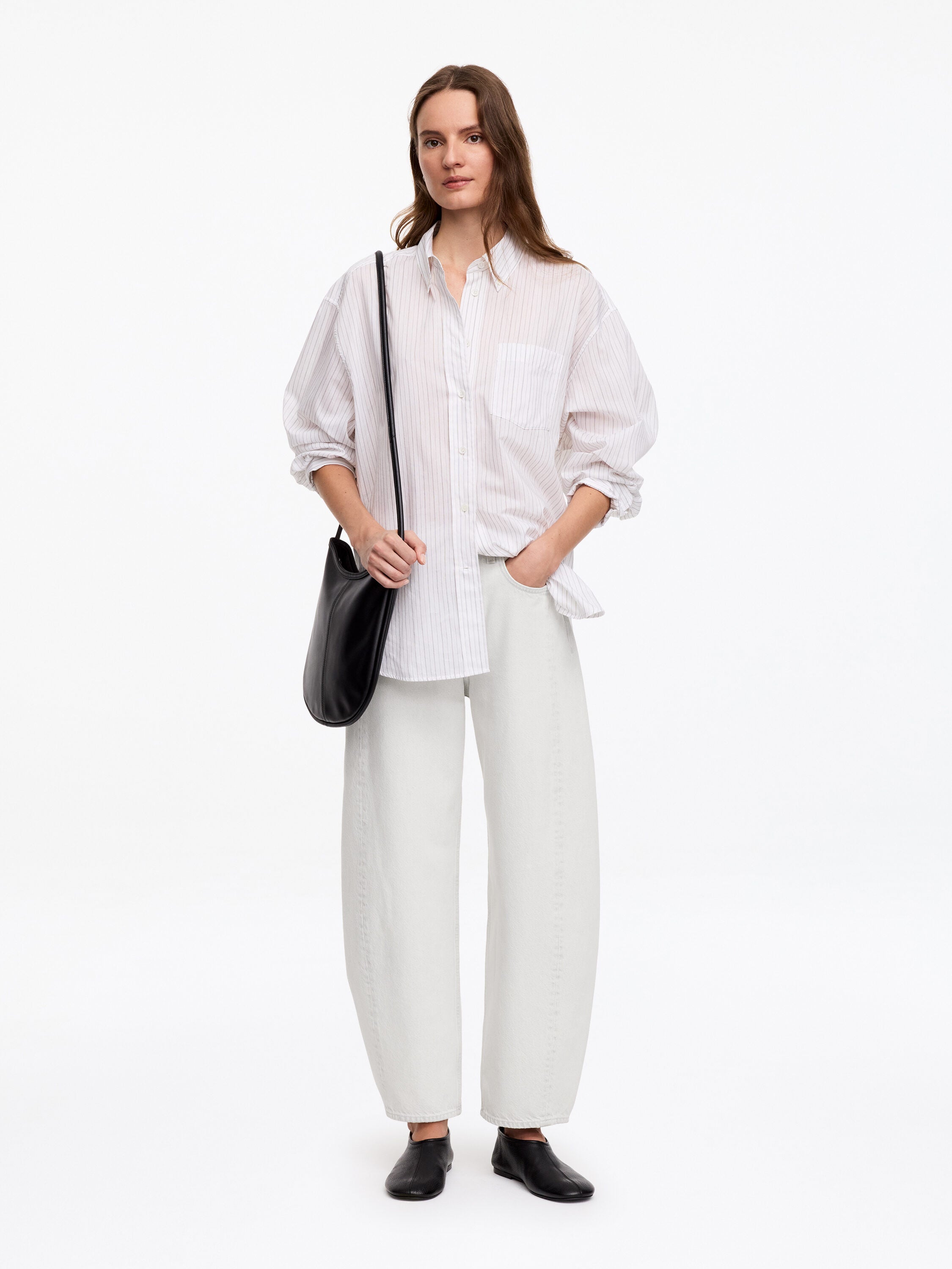 Barrel Jeans - White
