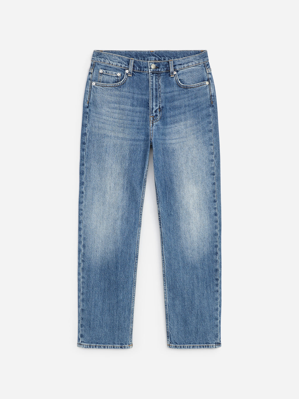 Cropped Slim Jeans - Blue - Image 6