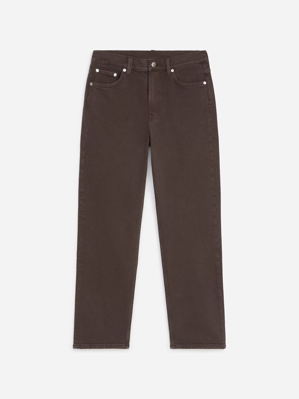 Cropped Slim Jeans - Brown - Image 6