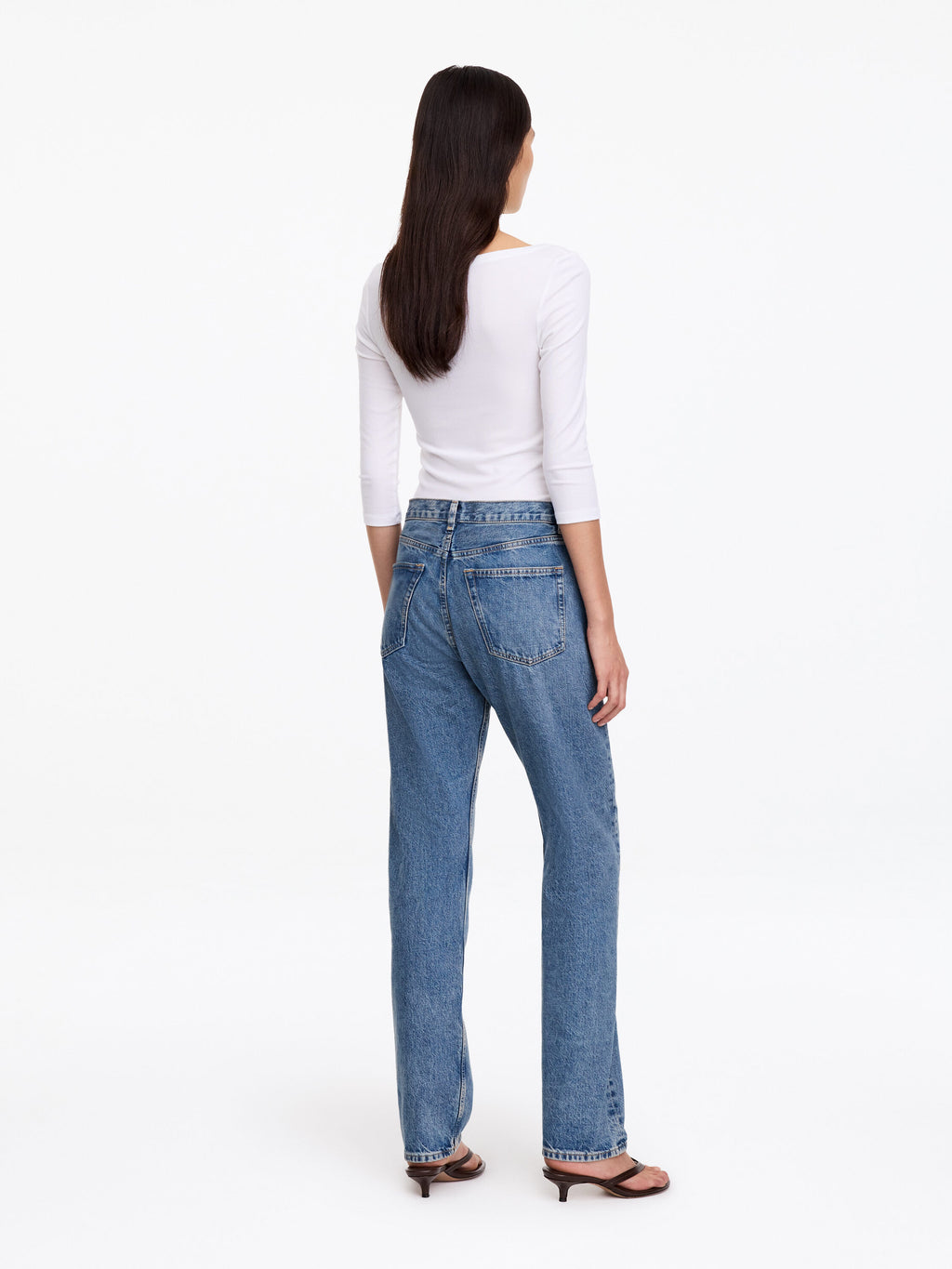 Straight Jeans - Blue - Image 3