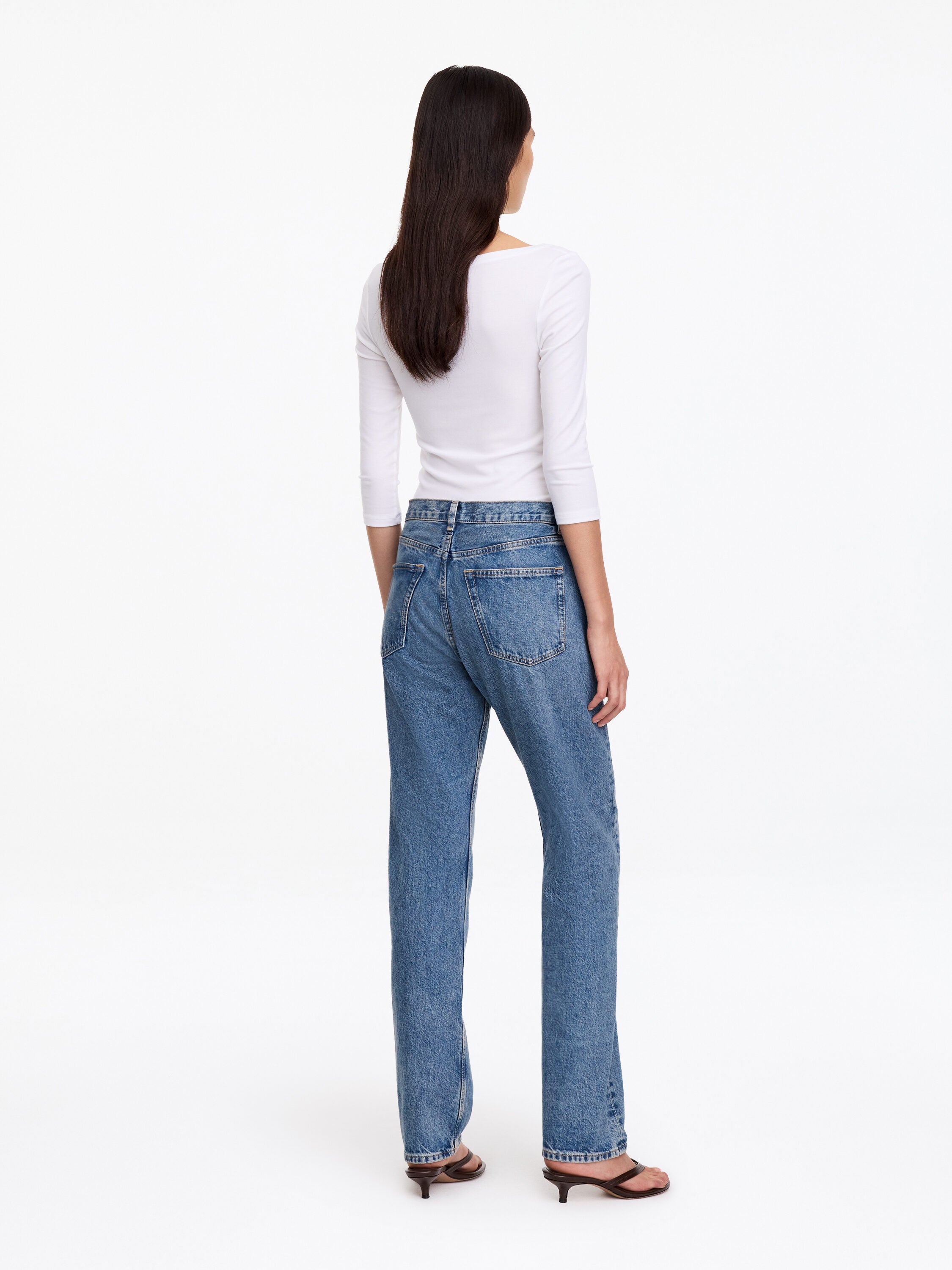 Straight Jeans - Blue - Image 3