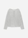 Pure Cashmere Boat-Neck Jumper - Grey