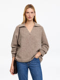 Alpaca-Wool Blend Jumper - Beige