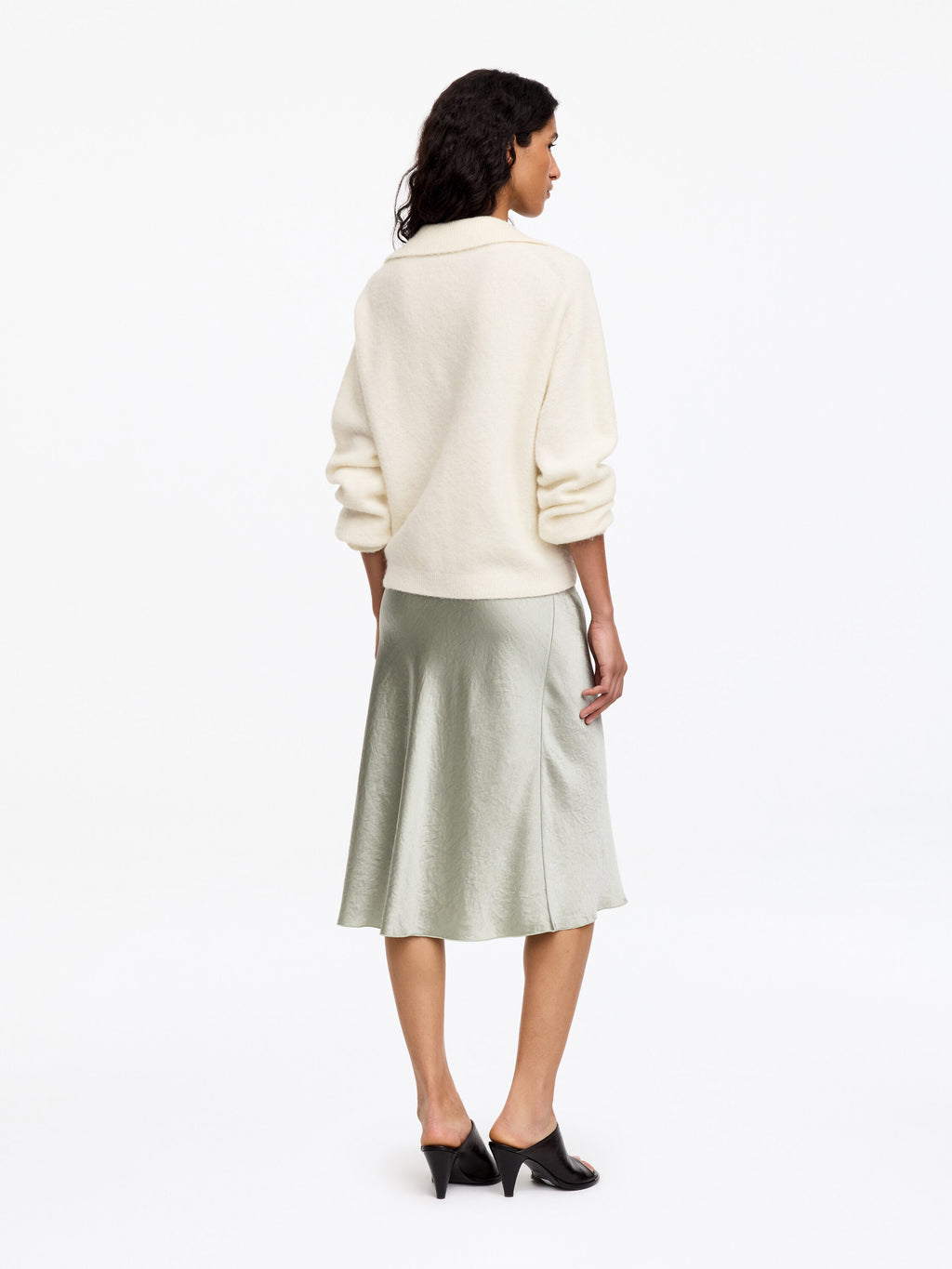 Alpaca-Wool Blend Jumper - White - Image 4