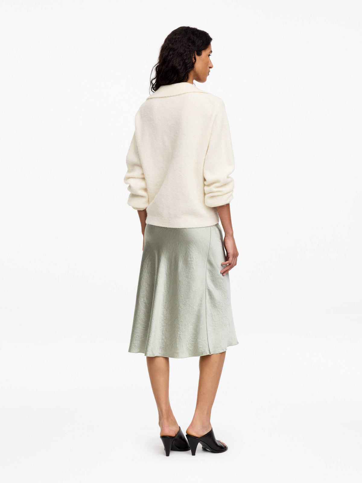 Alpaca-Wool Blend Jumper - White - Image 4