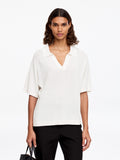 Knitted Polo Jumper - White