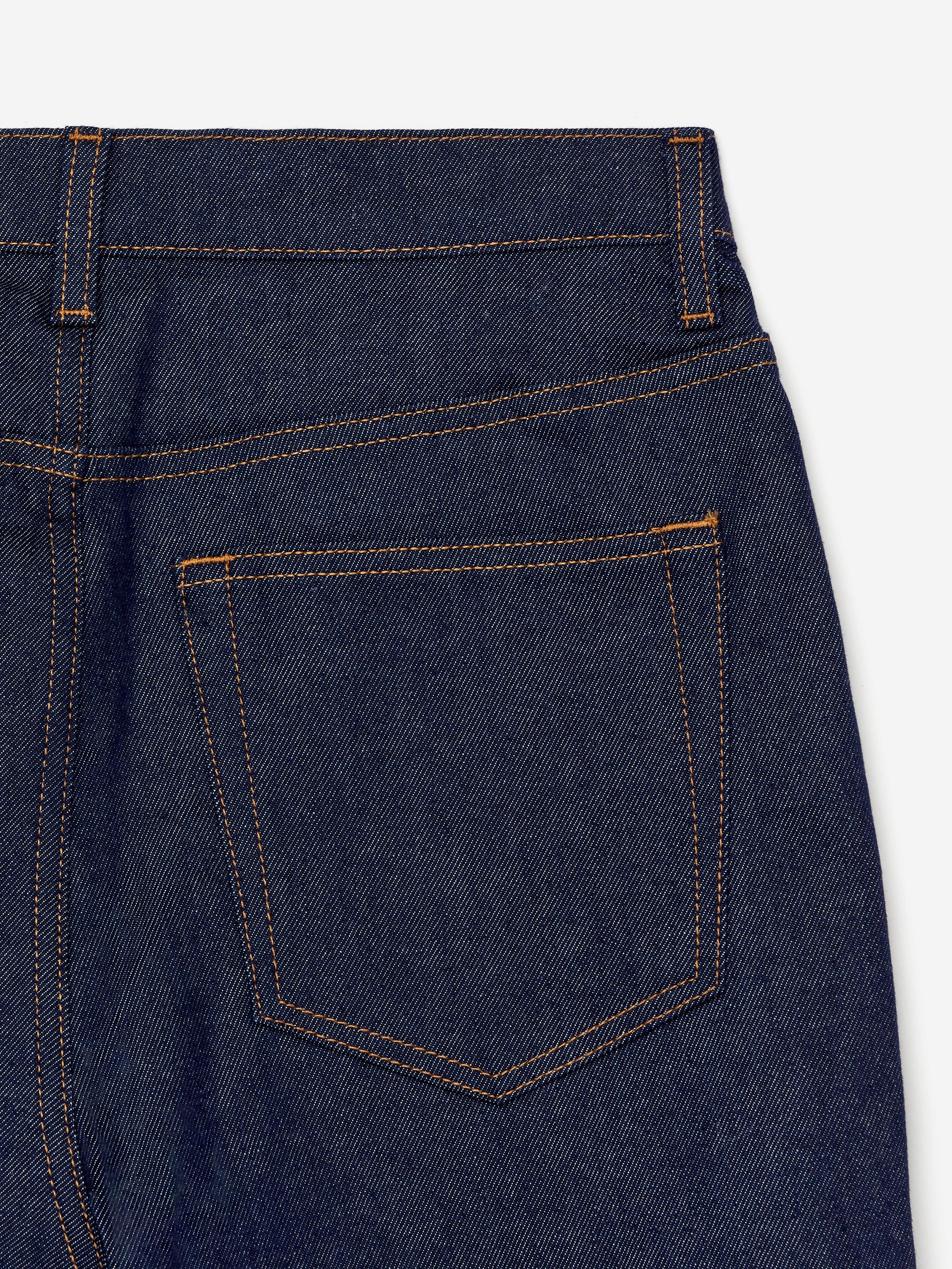 Cropped Slim Jeans - Blue - Image 2
