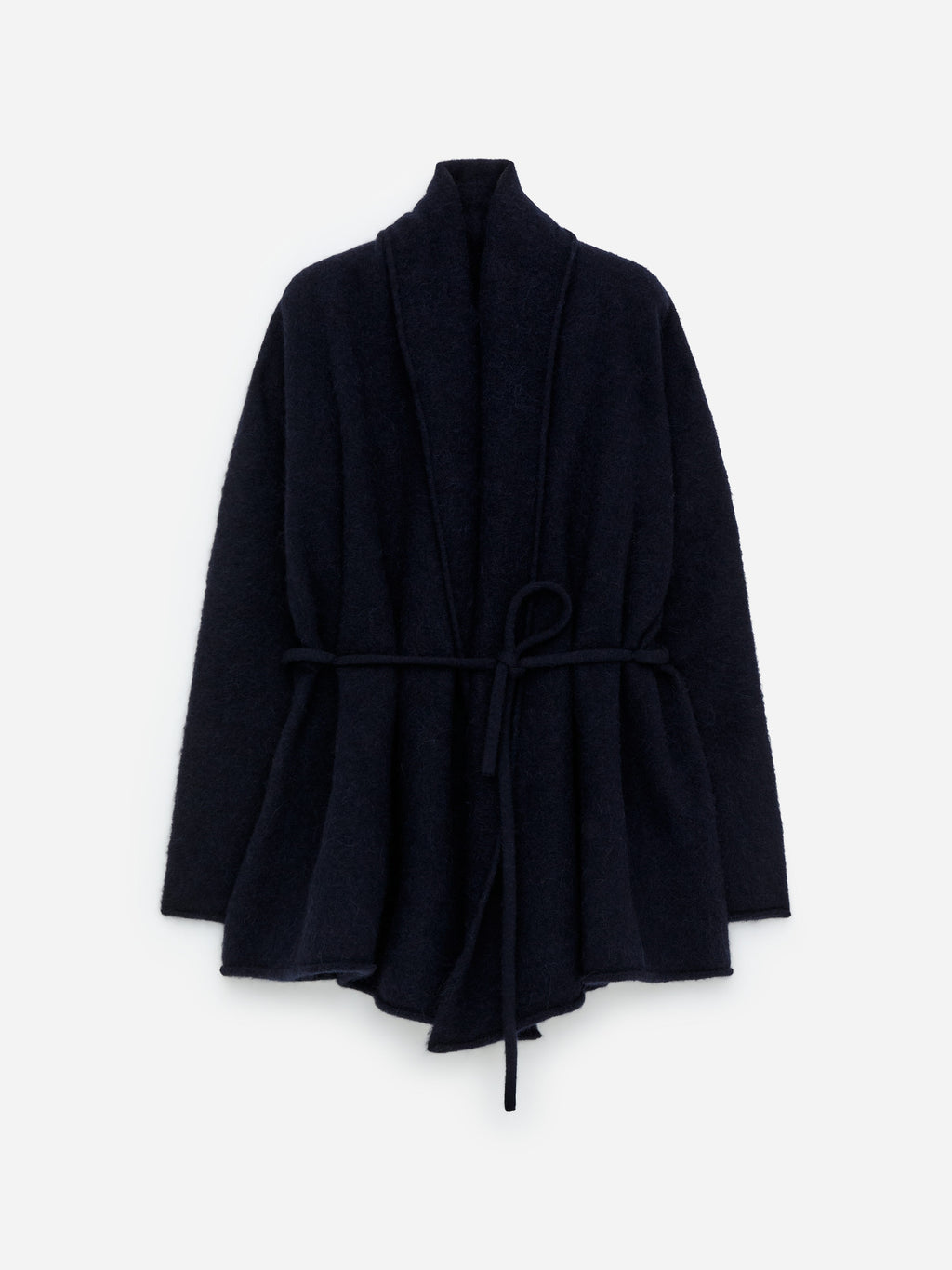 Alpaca-Wool Blend Cardigan - Blue