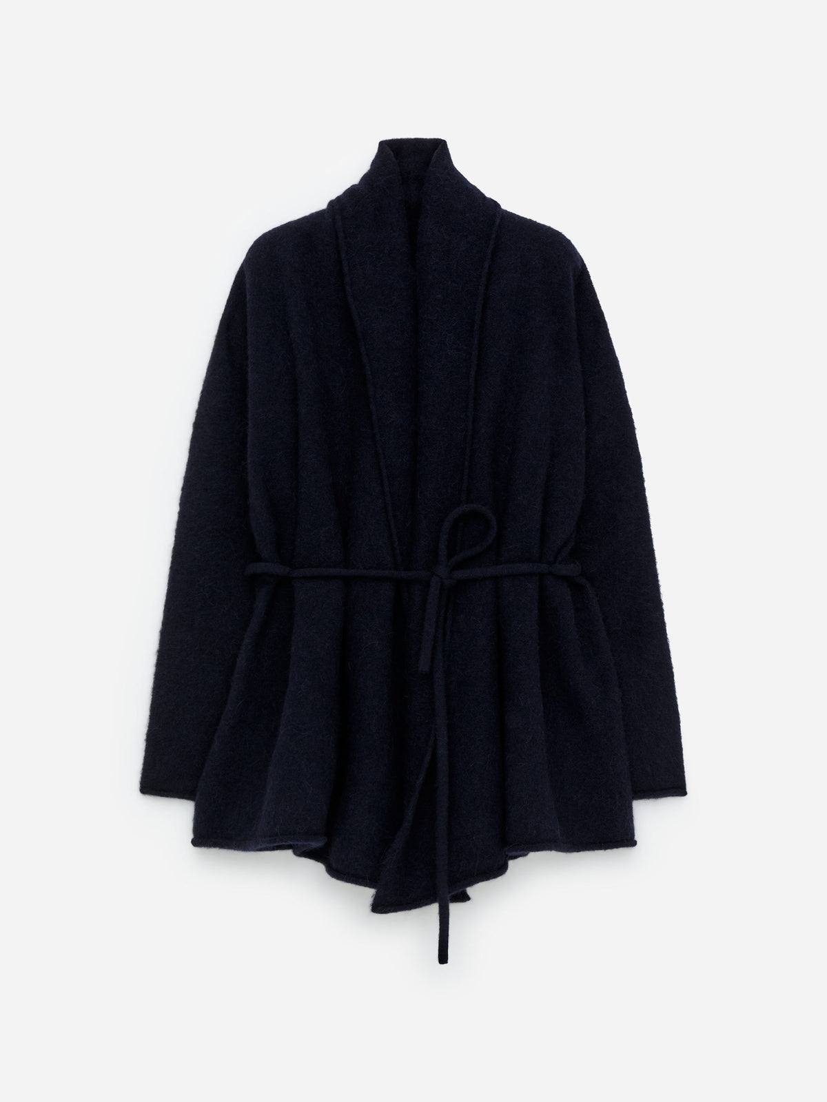Alpaca-Wool Blend Cardigan - Blue