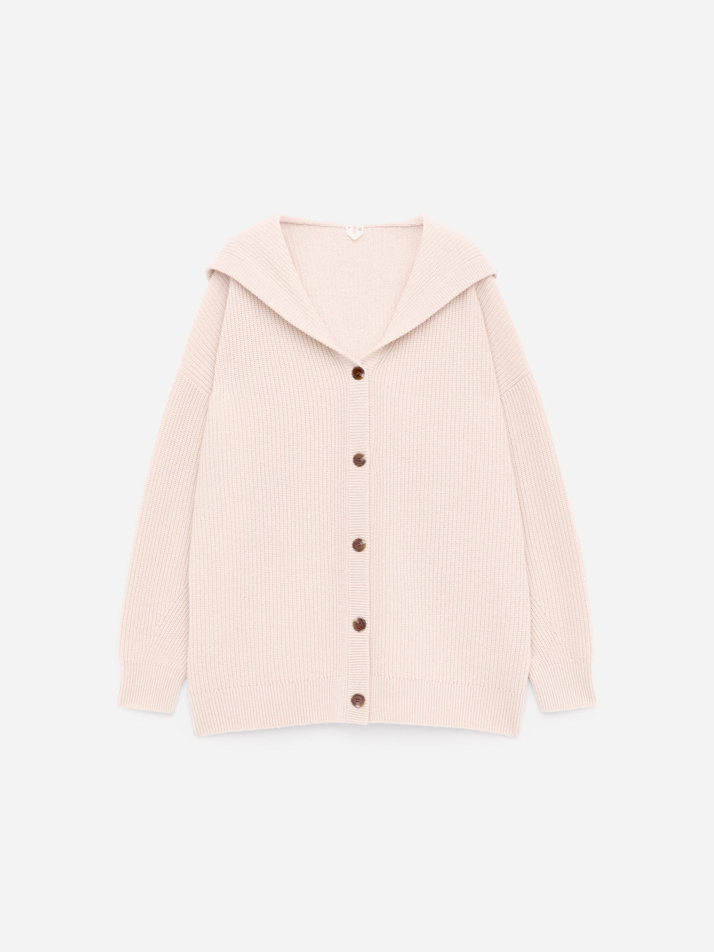 Cashmere-Wool Hooded Cardigan - Beige