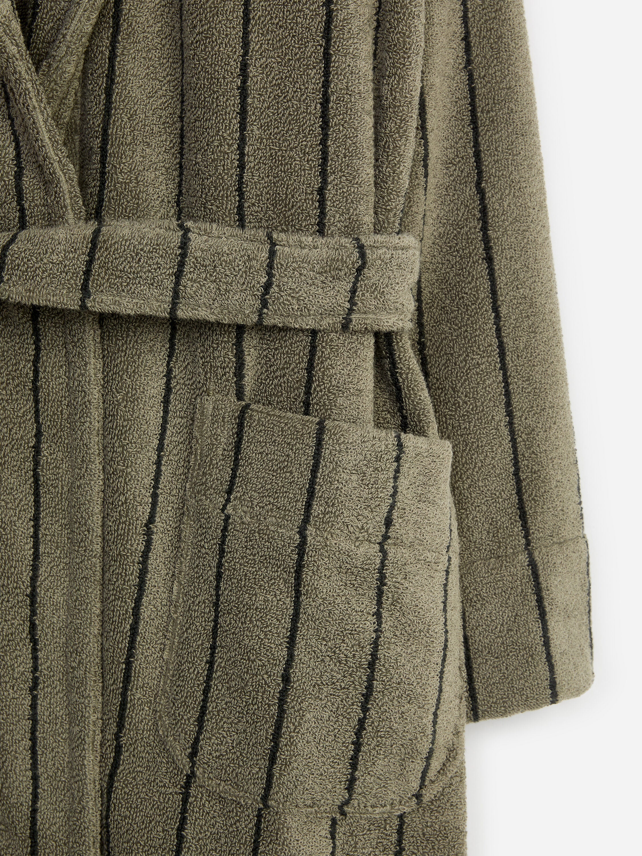 Unisex Cotton Terry Bathrobe - Green - Image 6