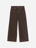 Loose Wide Jeans - Brown