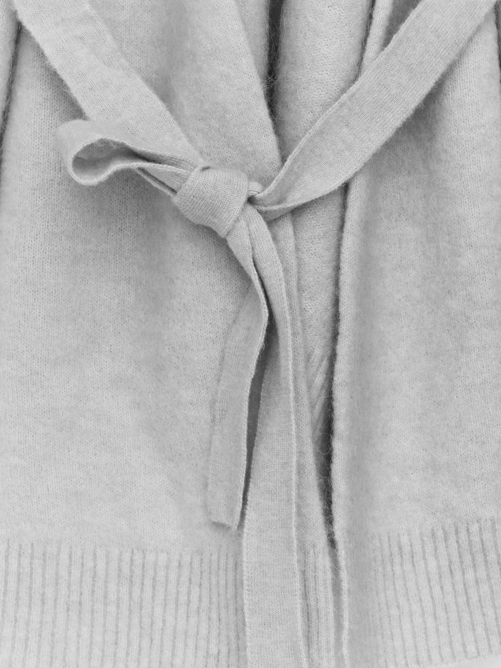Alpaca-Wool Blend Cardigan - Grey - Image 2