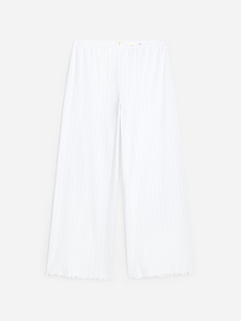 Pointelle-knitted Trousers - White - Image 5