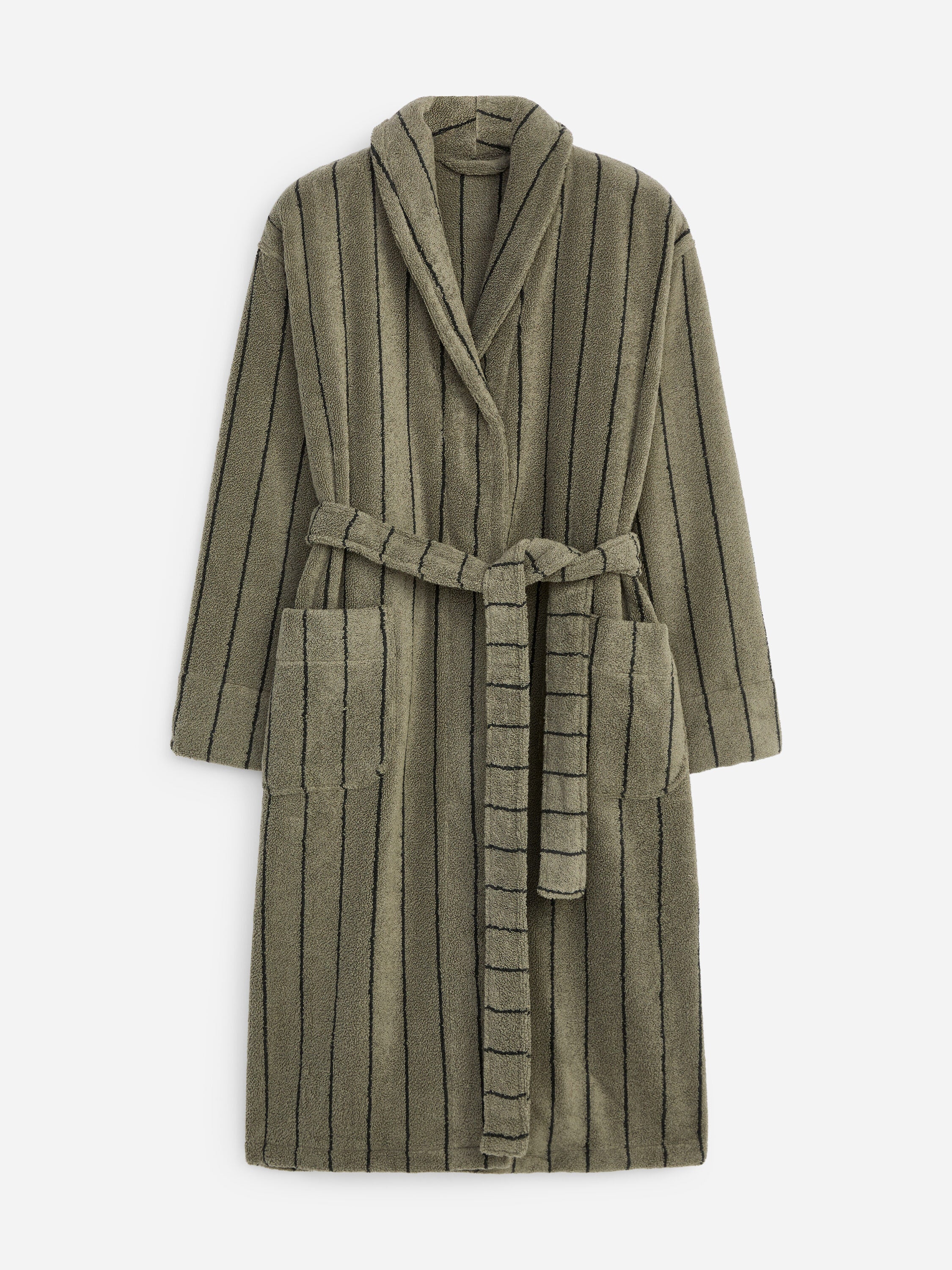 Unisex Cotton Terry Bathrobe - Green - Image 5