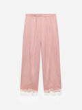 Silk Stretch Trousers - Pink