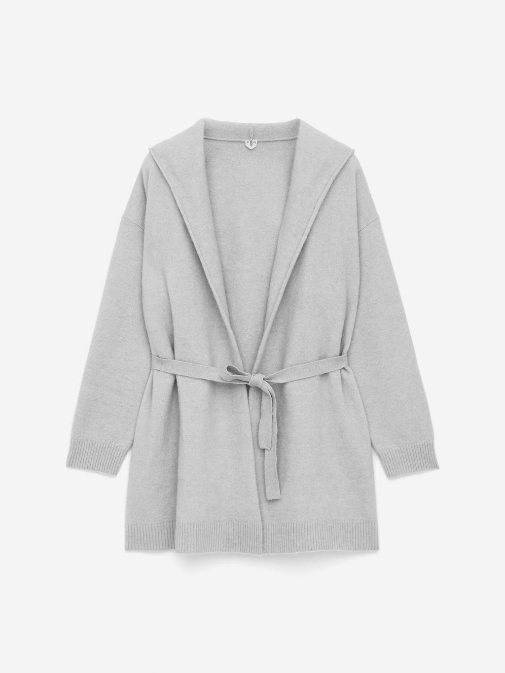 Alpaca-Wool Blend Cardigan - Grey