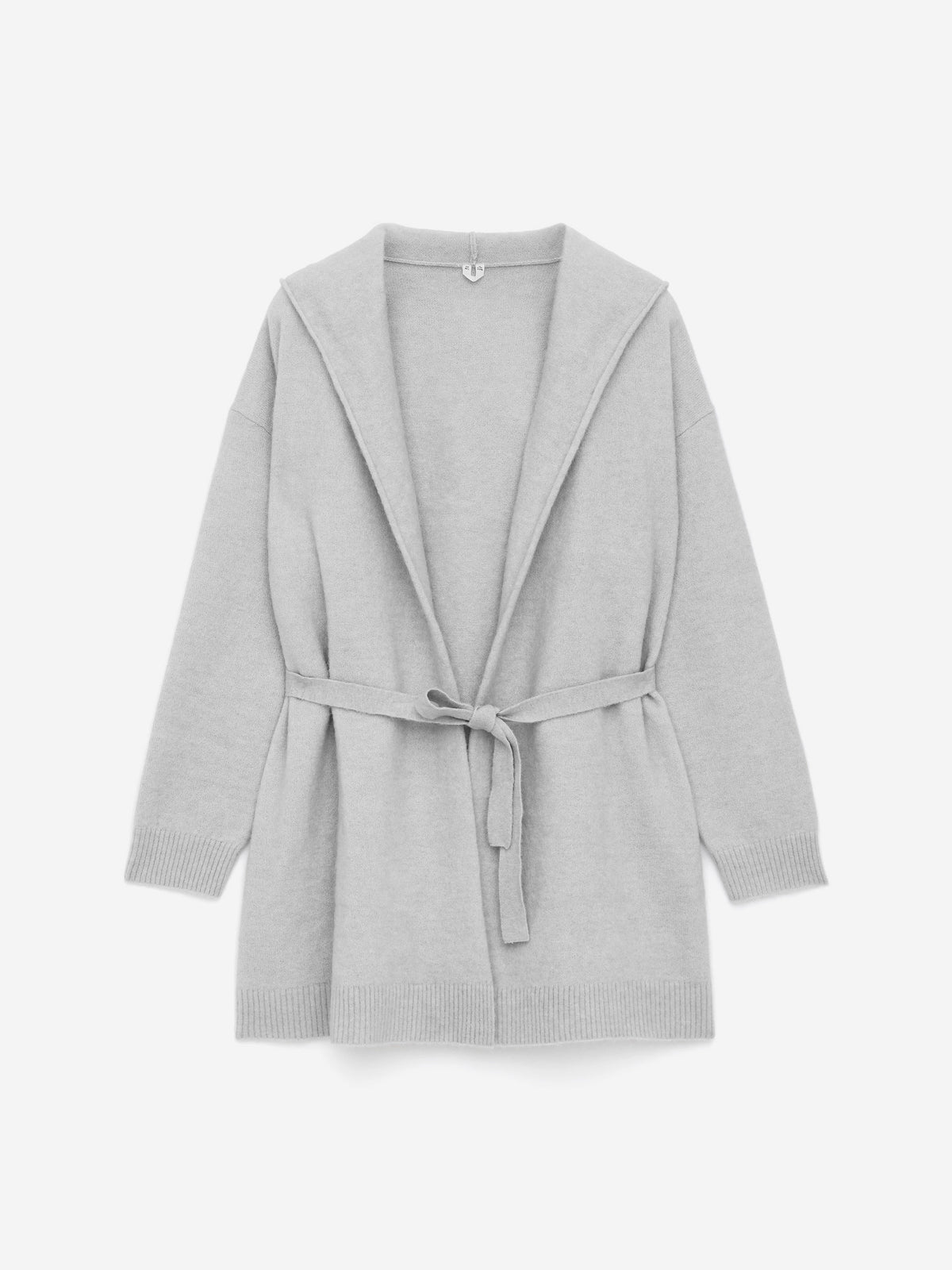 Alpaca-Wool Blend Cardigan - Grey