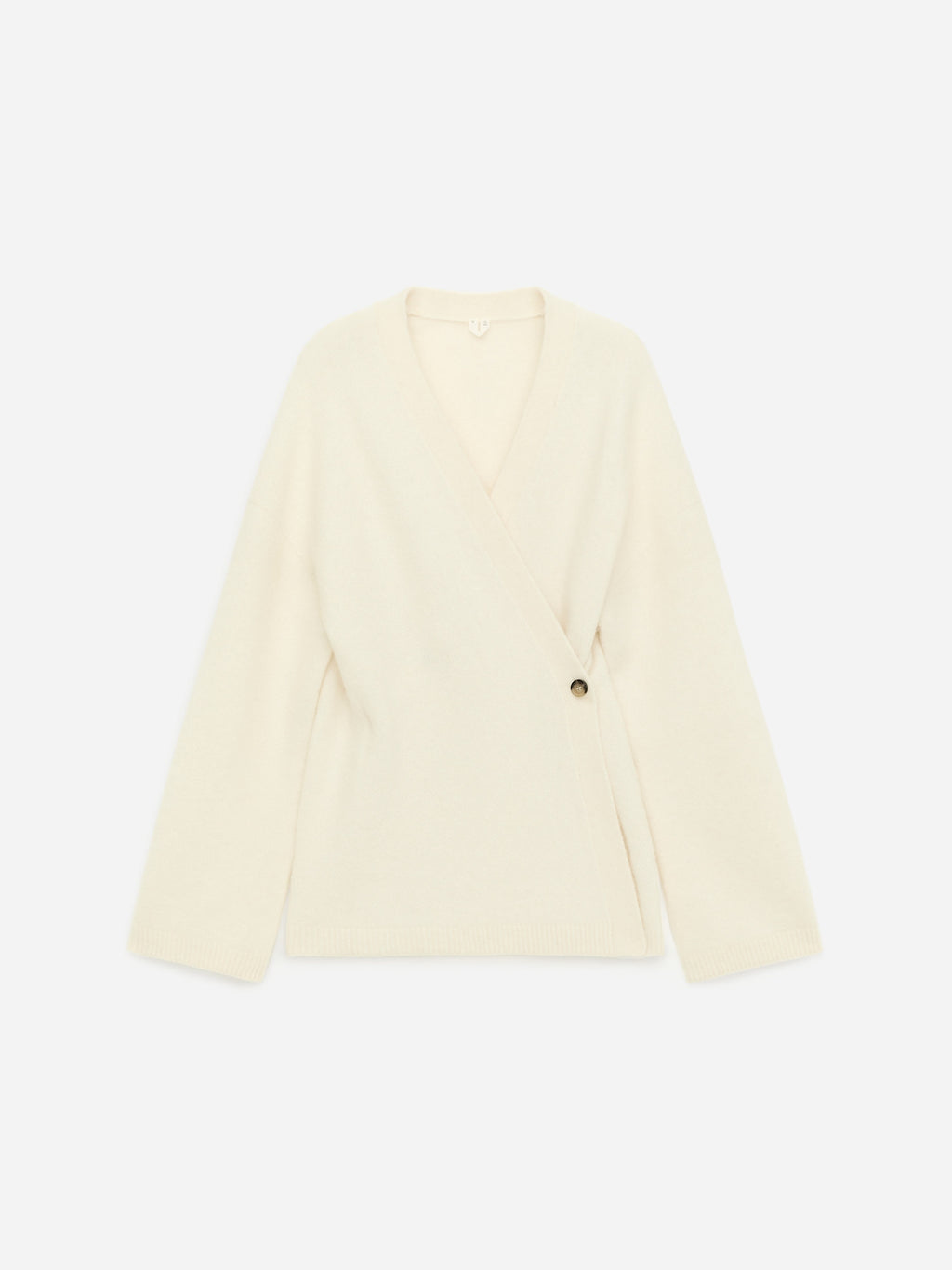 Alpaca-Wool Blend Cardigan - White