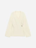 Alpaca-Wool Blend Cardigan - White