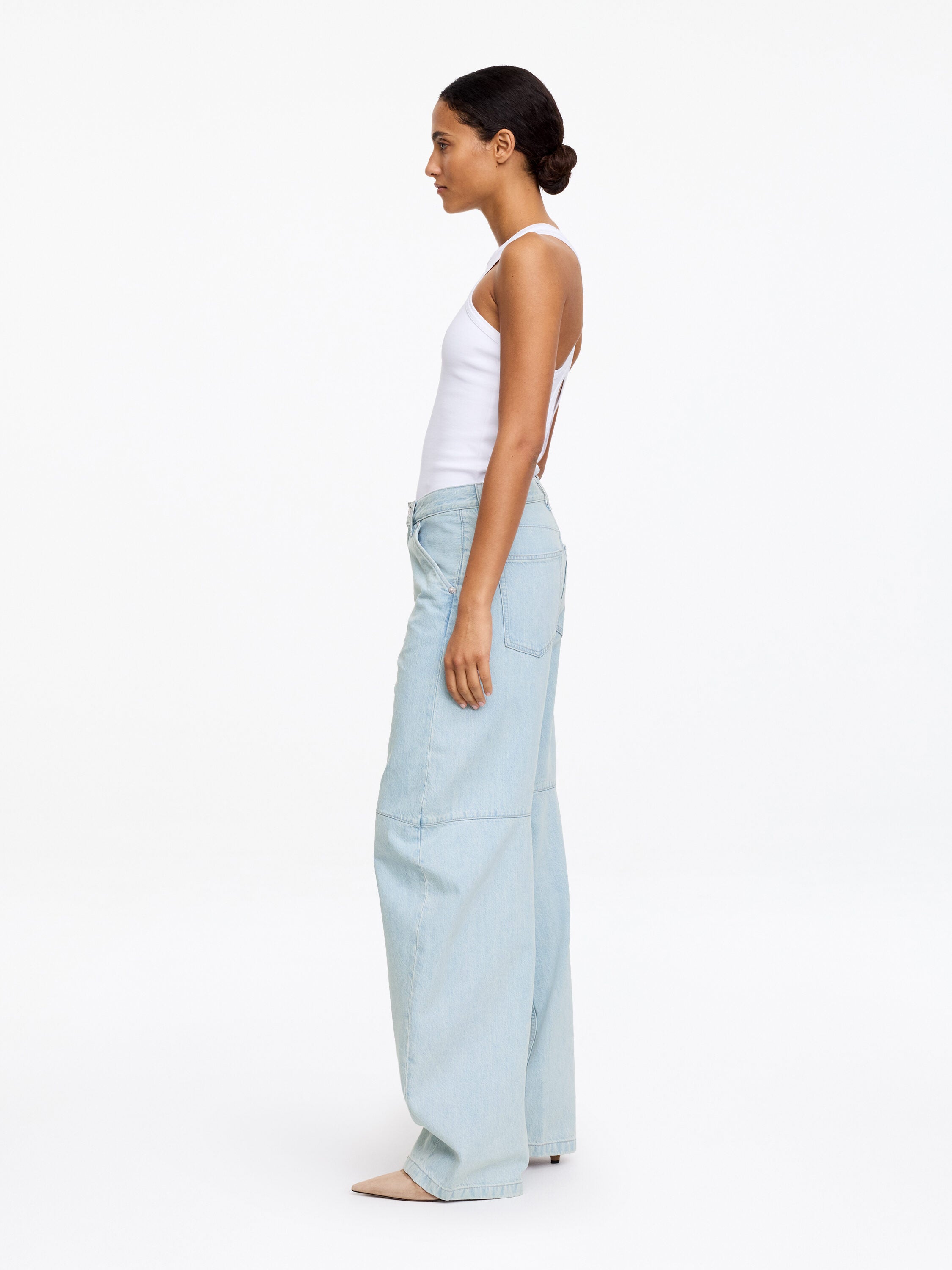 Relaxed Barrel Jeans - Blue - Image 3
