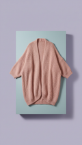 Rose Quartz oversized cardigan
