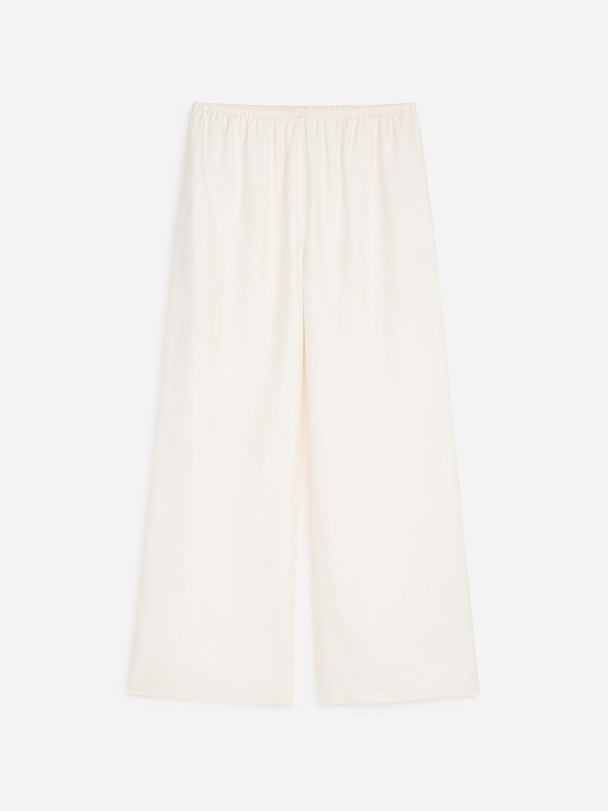 Silk Twill Trousers - White - Image 6