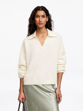 Alpaca-Wool Blend Jumper - White