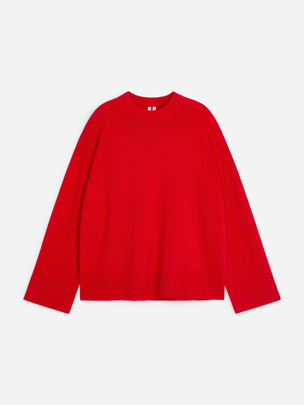 Oversized Pure Cashmere Jumper​ - Red - Image 5