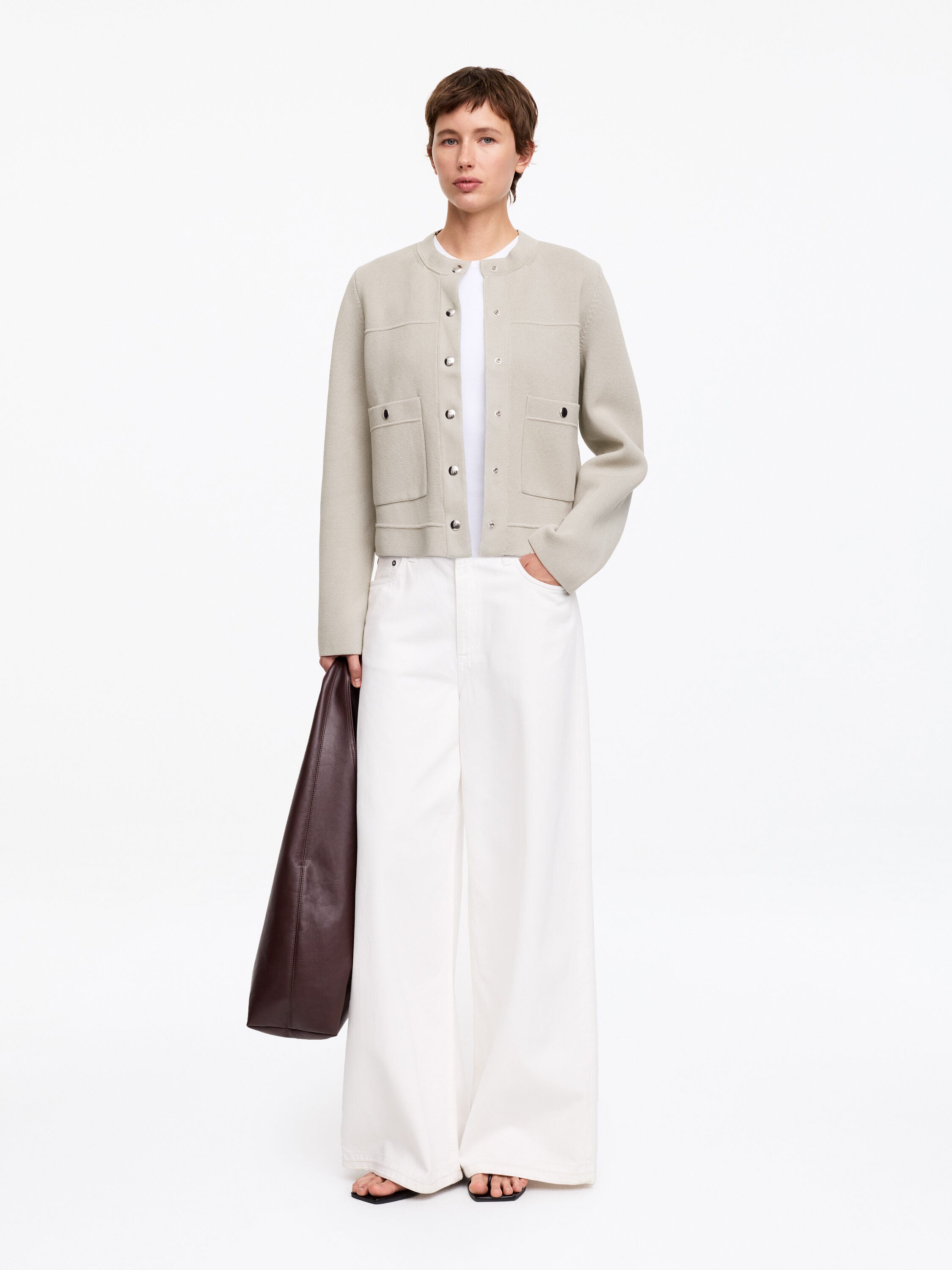 Cotton Cardigan - Beige