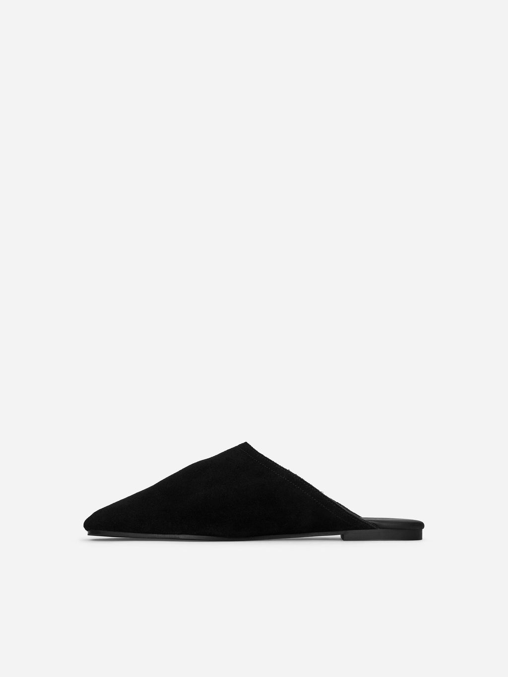 Suede Travel Slippers - Black - Image 3
