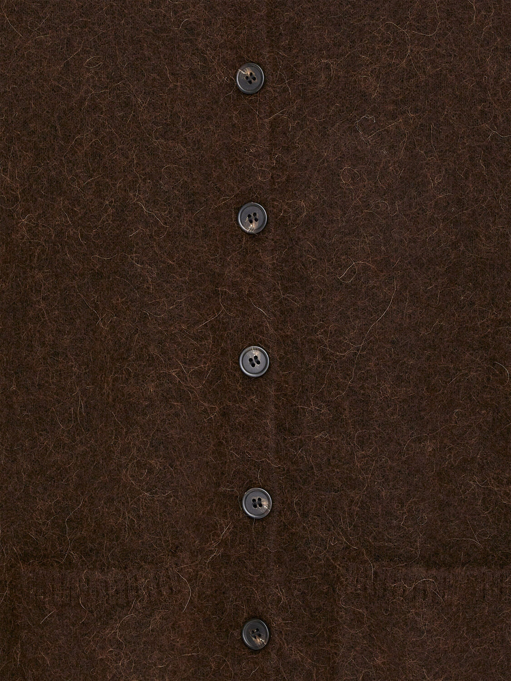 Alpaca-Wool Blend Cardigan - Brown - Image 2
