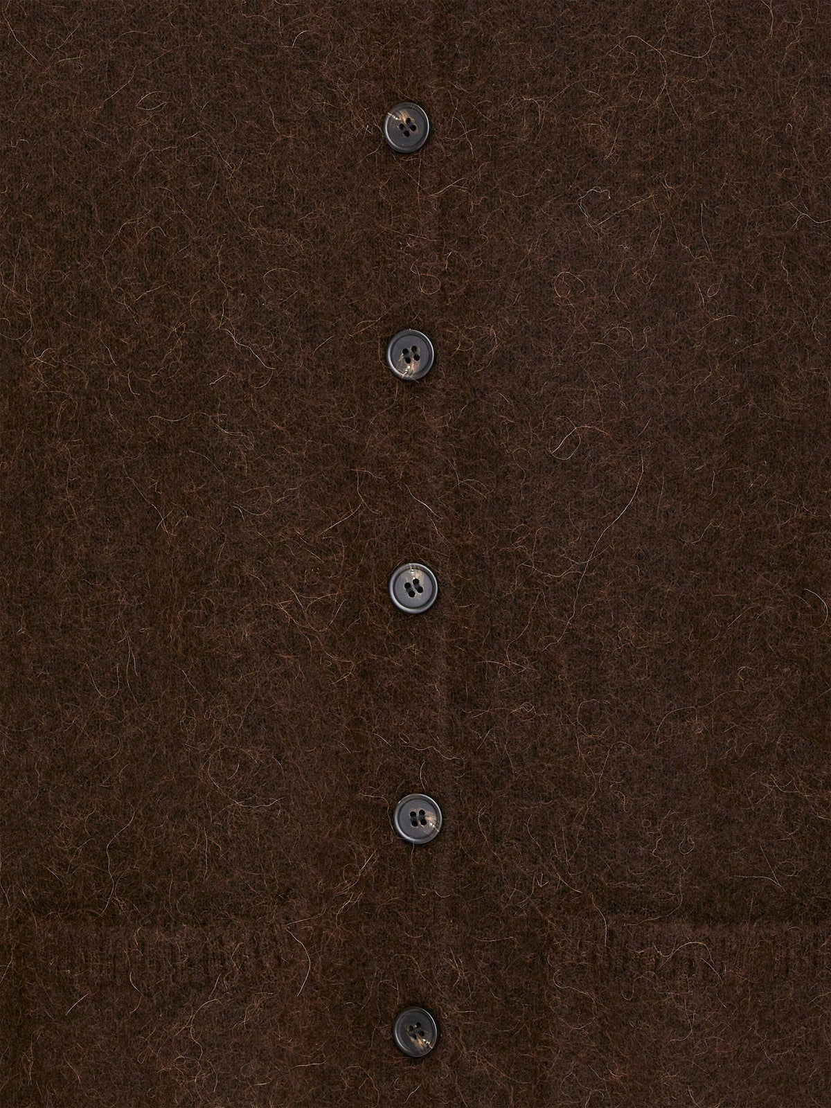 Alpaca-Wool Blend Cardigan - Brown - Image 2
