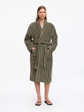 Unisex Cotton Terry Bathrobe - Green