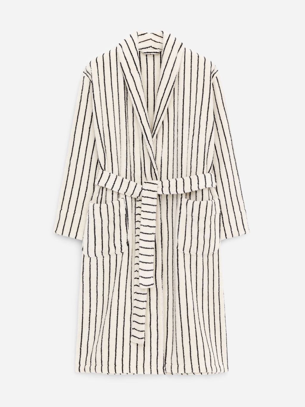 Unisex Cotton Terry Bathrobe - White - Image 9