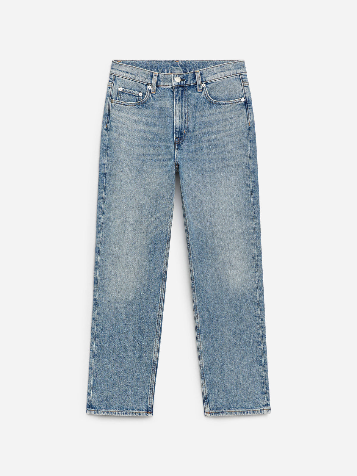 Cropped Slim Jeans - Blue - Image 6