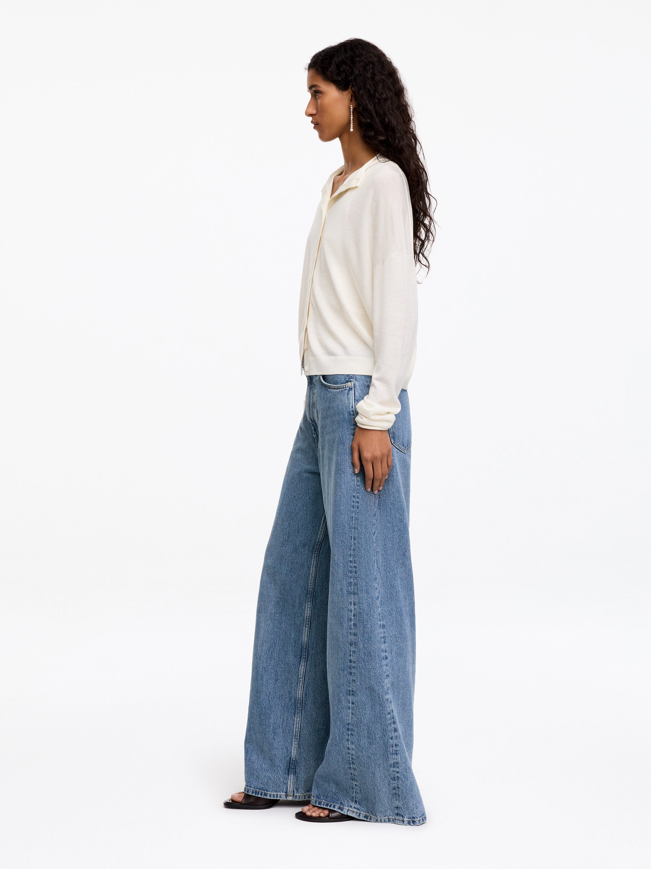 Wide jeans - Blue - Image 3