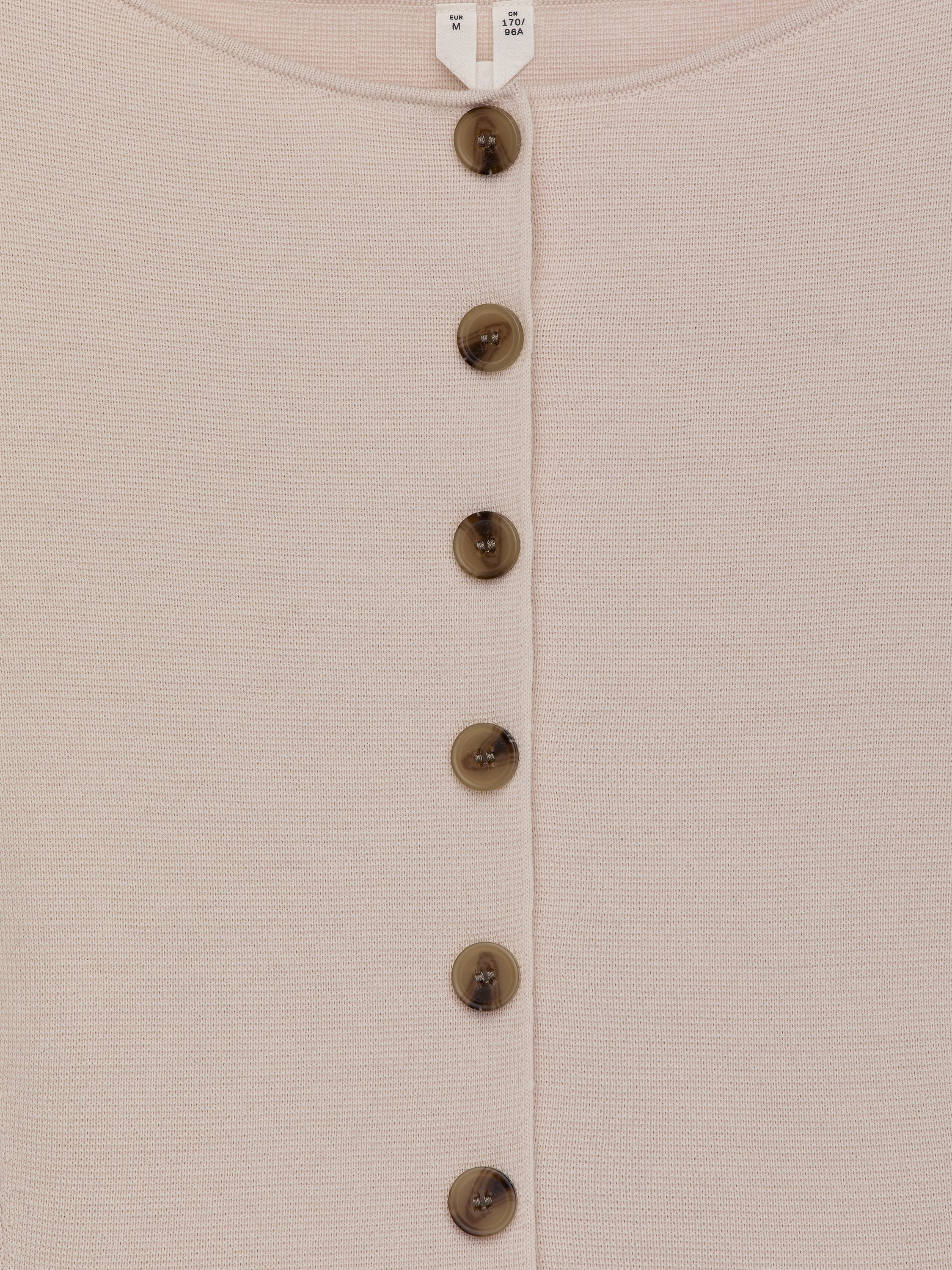 Merino Wool Cardigan - Beige - Image 2