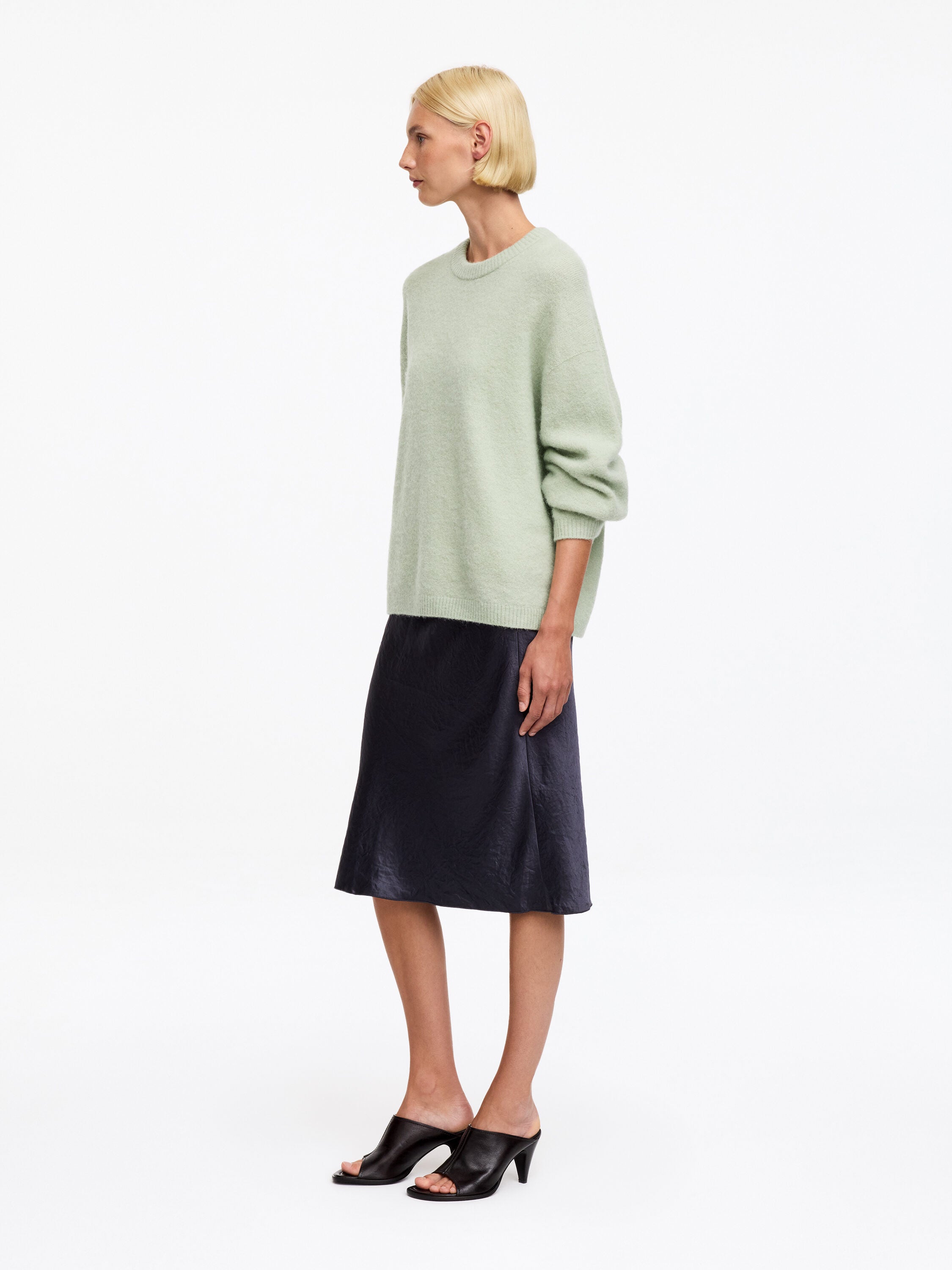 Alpaca-Wool Blend Jumper - Green - Image 2